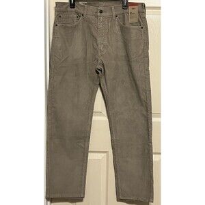 NWT Levi's 505 Jean Mens Khaki Tan Fit 36x29 Straight Leg Stretch Corduroy Pants
